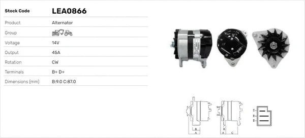 Alternateur LUSA LEA0866