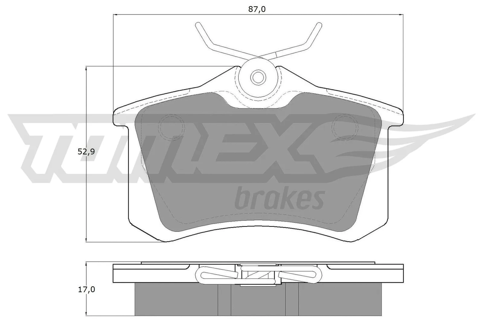 Kit de plaquettes de frein, frein à disque TOMEX Brakes TX 10-781