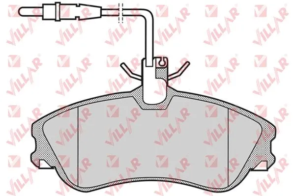 Kit de plaquettes de frein, frein à disque VILLAR 626.0683