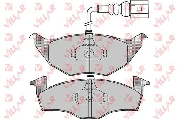 Kit de plaquettes de frein, frein à disque VILLAR 626.0972