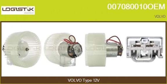 Pulseur d'air habitacle LGK 007080010OEM