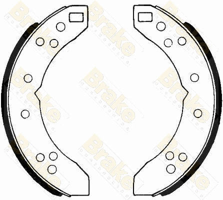 Jeu de mâchoires de frein Brake ENGINEERING SH2017