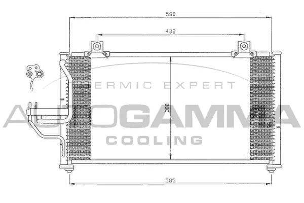 Condenseur, climatisation AUTOGAMMA 105001