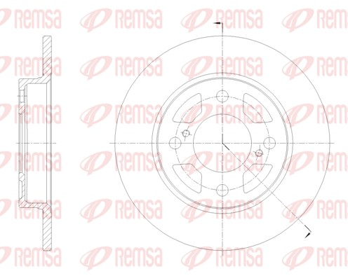 Disque de frein REMSA 62099.00