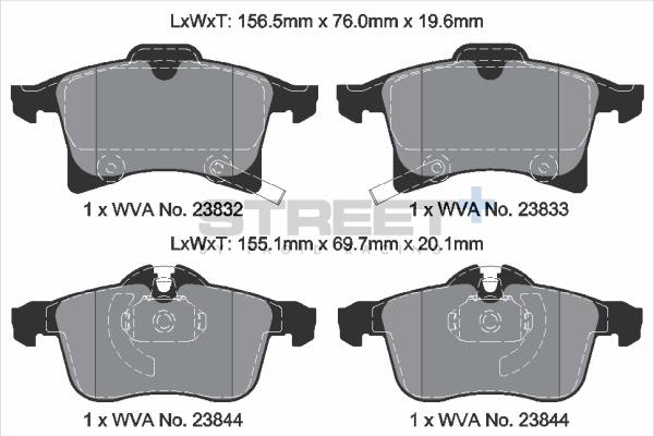 Kit de plaquettes de frein, frein à disque PAGID Racing T8179SP2001