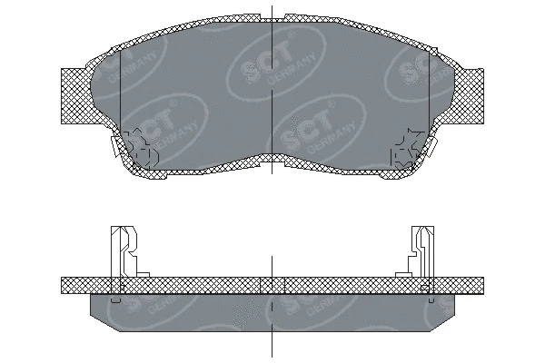 Kit de plaquettes de frein, frein à disque SCT - MANNOL SP 134 PR