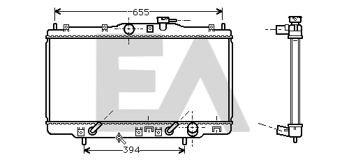 Radiateur, refroidissement du moteur EACLIMA 31R26115