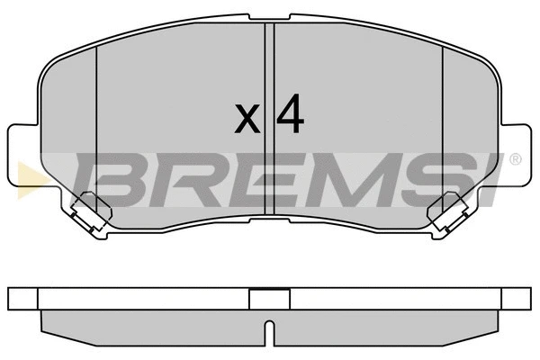 Kit de plaquettes de frein, frein à disque BREMSI BP3535