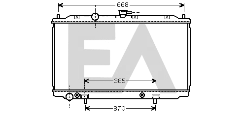 Radiateur, refroidissement du moteur EACLIMA 31R18088