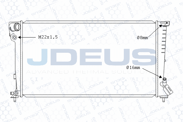 Radiateur, refroidissement du moteur JDEUS M-0070120
