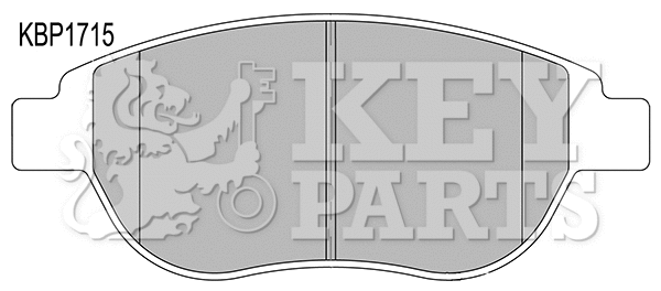 Kit de plaquettes de frein, frein à disque KEY PARTS KBP1715