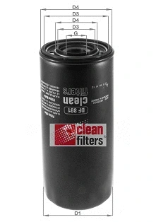 Filtre à huile CLEAN FILTERS DF 891