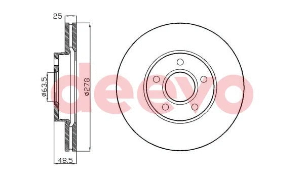 Disque de frein DEEVO BD15920