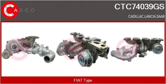 Turbocompresseur, suralimentation CASCO CTC74039GS