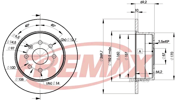 Disque de frein FREMAX BD-9209
