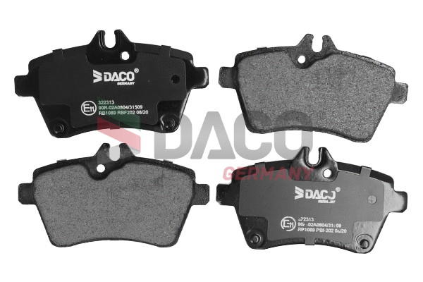 Kit de plaquettes de frein, frein à disque DACO Germany 322313