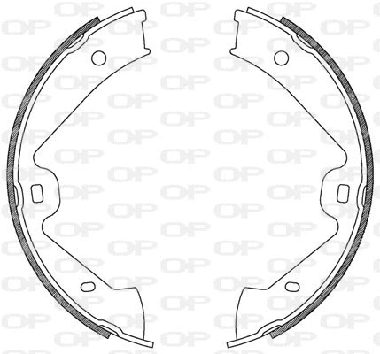 Jeu de mâchoires de frein OPEN PARTS BSA2181.00
