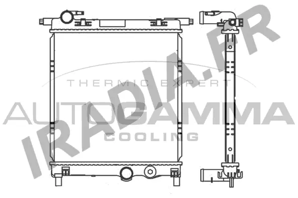 Radiateur, refroidissement du moteur AUTOGAMMA 107107