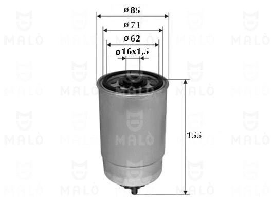 Filtre à carburant AKRON-MALÒ 1520004
