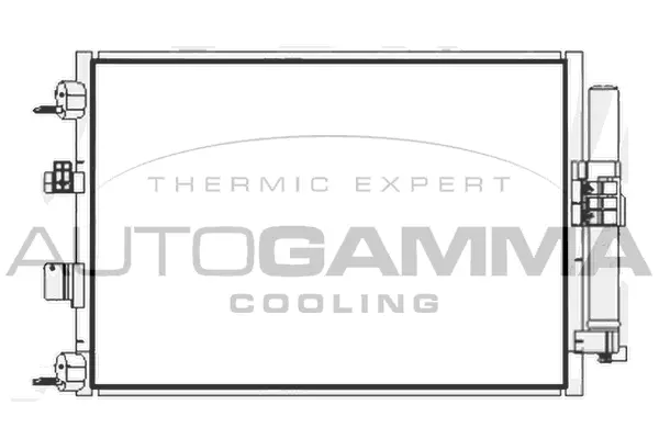 Condenseur, climatisation AUTOGAMMA 107892