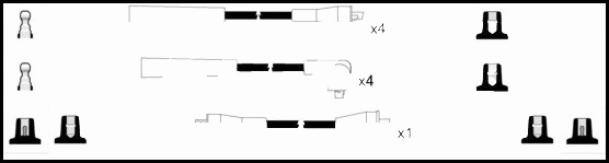 Kit de câbles d'allumage LEMARK HOES647