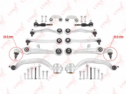 Kit de réparation, bras triangulaire LYNXAUTO C5020LRK