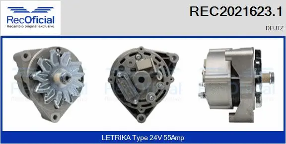 Alternateur RECOFICIAL REC2021623.1