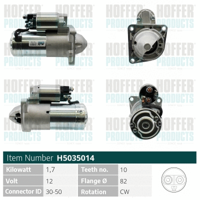 Démarreur HOFFER H5035014