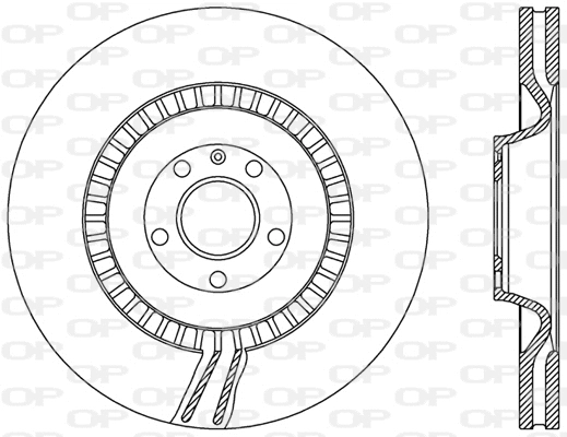 Disque de frein OPEN PARTS BDR2475.20