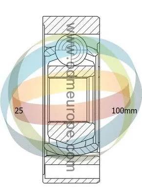 Jeu de joints, arbre de transmission 4X4 ESTANFI EST-14-016037