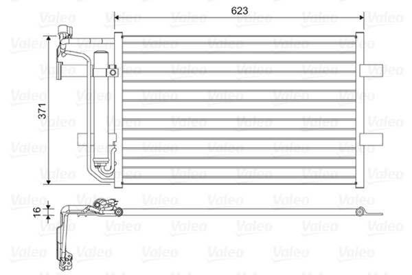 Condenseur, climatisation VALEO 814455