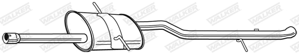 Silencieux arrière WALKER 23121