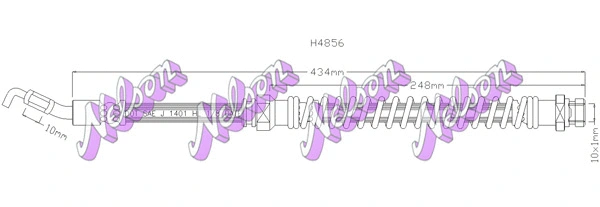 Flexible de frein KAWE H4856
