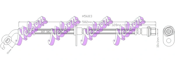 Flexible de frein KAWE H5683