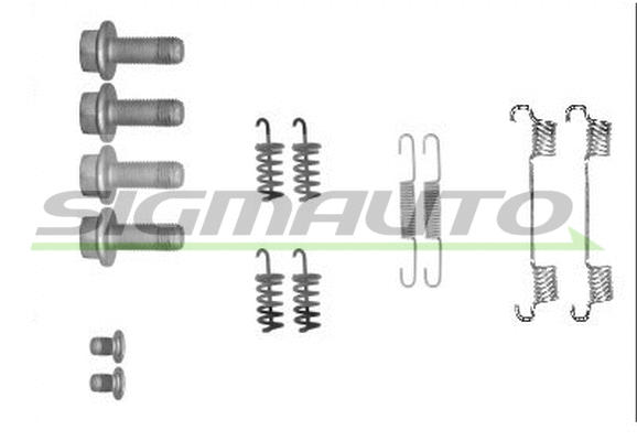 Kit d'accessoires, mâchoire de frein SIGMAUTO SK0878