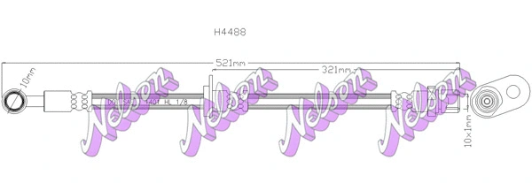 Flexible de frein KAWE H4488