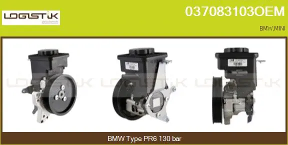 Pompe hydraulique, direction LGK 037083103OEM