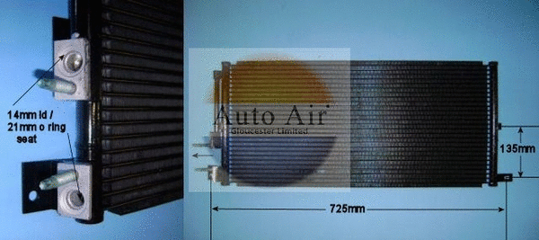 Condenseur, climatisation AUTO AIR GLOUCESTER 16-9002A