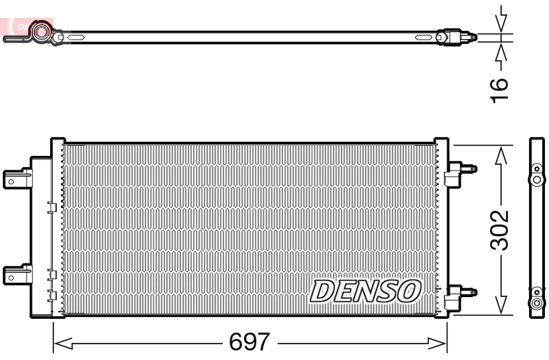 Condenseur, climatisation DENSO DCN20044