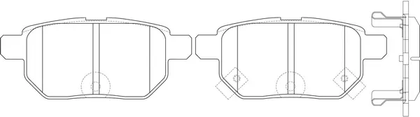 Kit de plaquettes de frein, frein à disque FIT FP1354