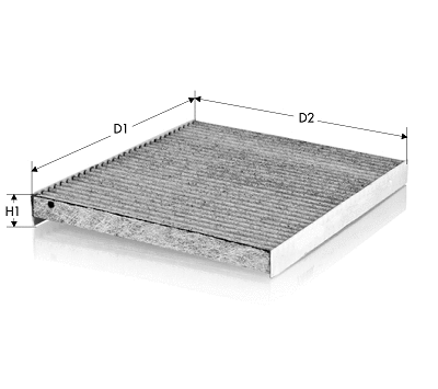 Filtre, air de l'habitacle TECNECO FILTERS CK2532C