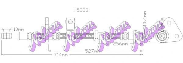 Flexible de frein KAWE H5238