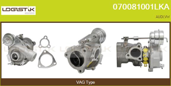Turbocompresseur, suralimentation LGK 070081001LKA