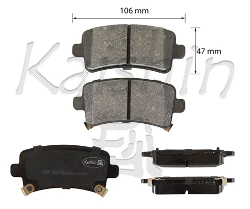 Kit de plaquettes de frein, frein à disque KAISHIN FK10208