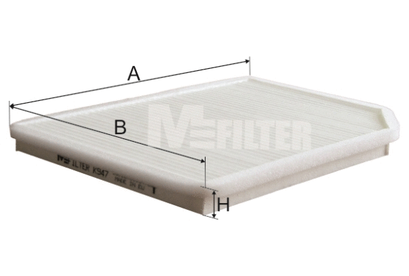 Filtre, air de l'habitacle MFILTER K 947