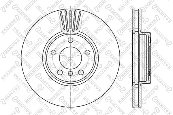 Disque de frein STELLOX 6020-1547V-SX