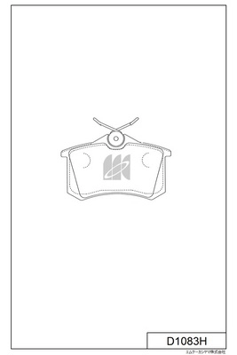 Kit de plaquettes de frein, frein à disque MK Kashiyama D1083H