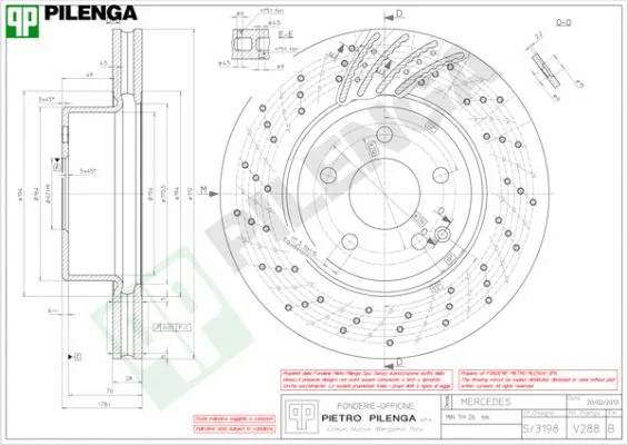 Disque de frein PILENGA V288