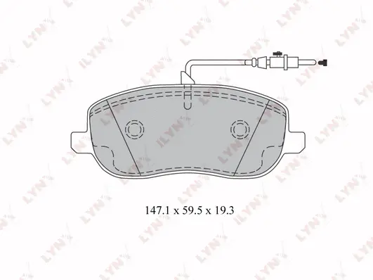Kit de plaquettes de frein, frein à disque LYNXAUTO BD-2212