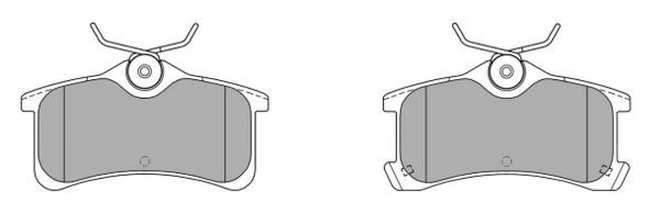 Kit de plaquettes de frein, frein à disque FREMAX FBP-1377